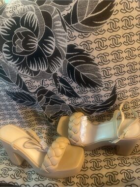 Braided Platform Heeled Sandals